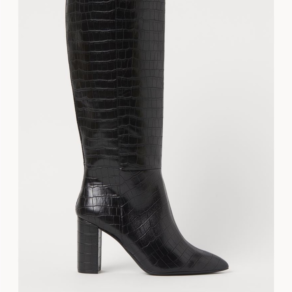 H&M Black Boots 7 (like new!)